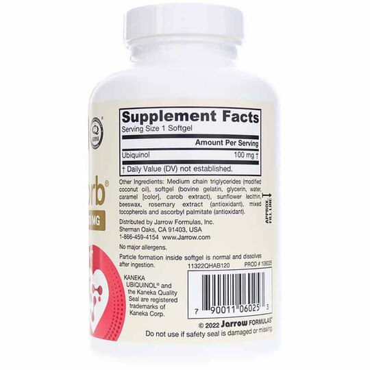 Ubiquinol QH Absorb 100 Mg, JRF